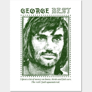 George Best / Retro Quote Fan Design Posters and Art